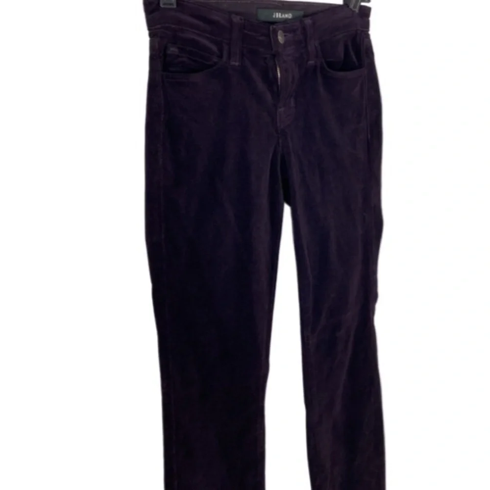 J Brand Jaipur Deep Purple Skinny Leg Mid-rise Corduroy Jeans